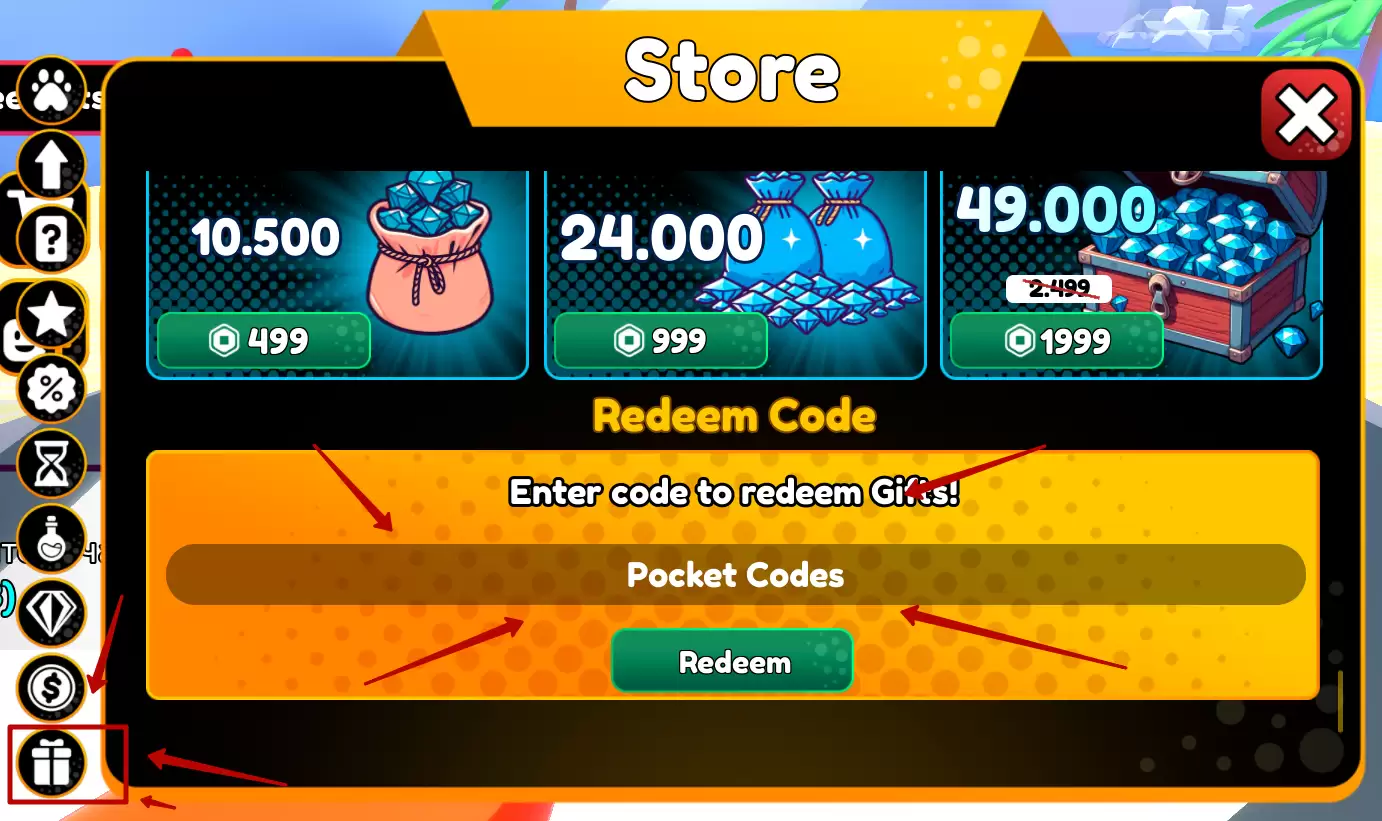 How to redeem Prota Simulator codes?