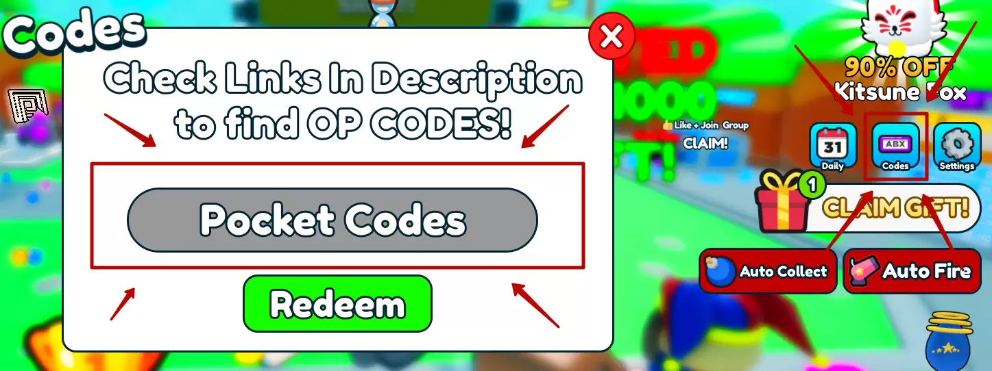 How to redeem Yeet Cannon codes?