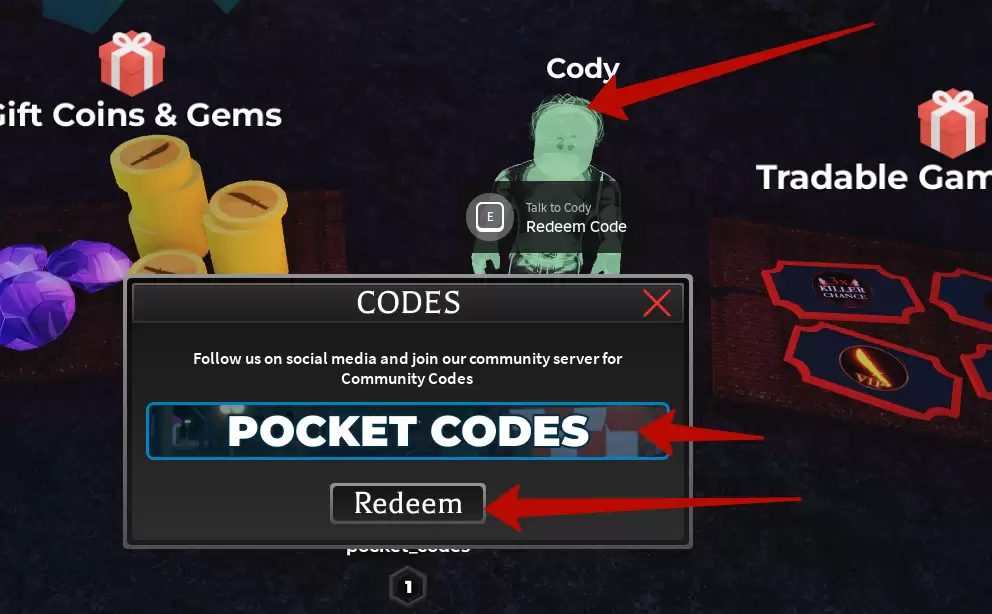 How to redeem Survive the Killer codes?