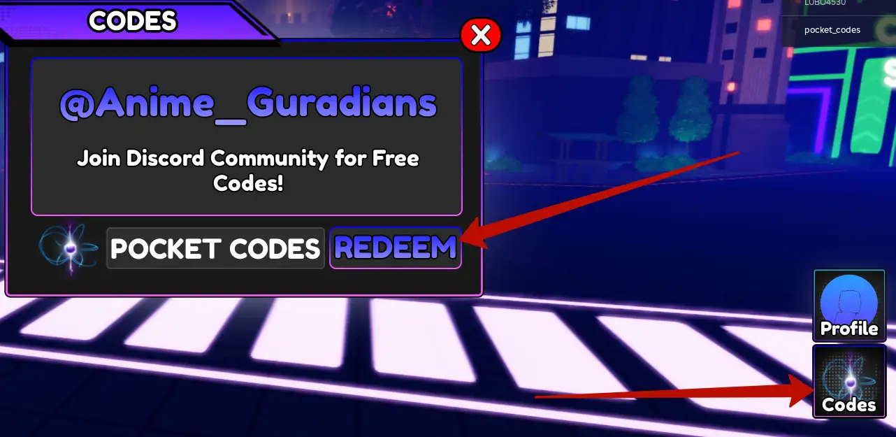 How to redeem Anime Guardians codes?