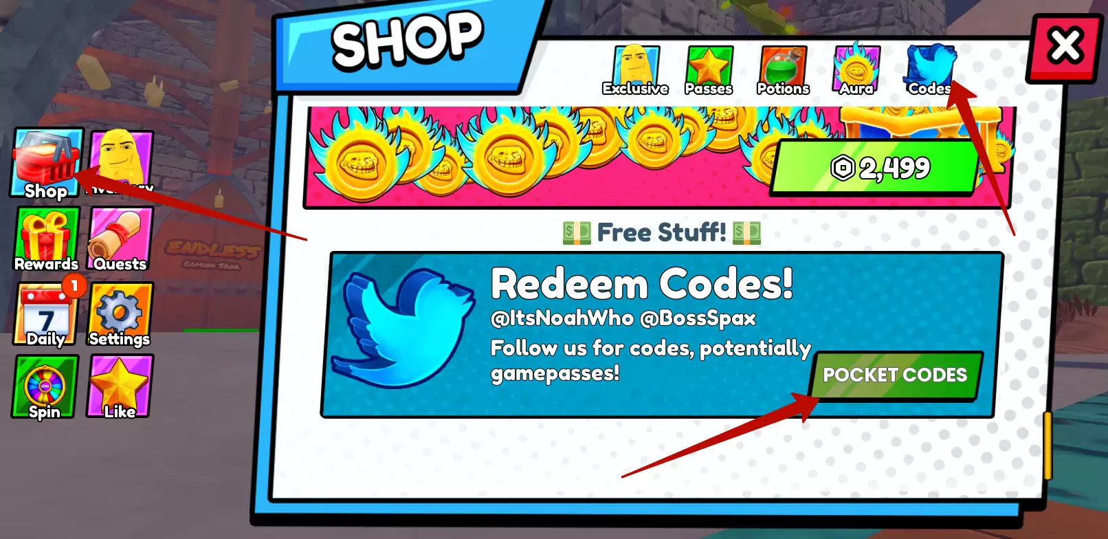 How to use Brainrot Tower Defense codes?