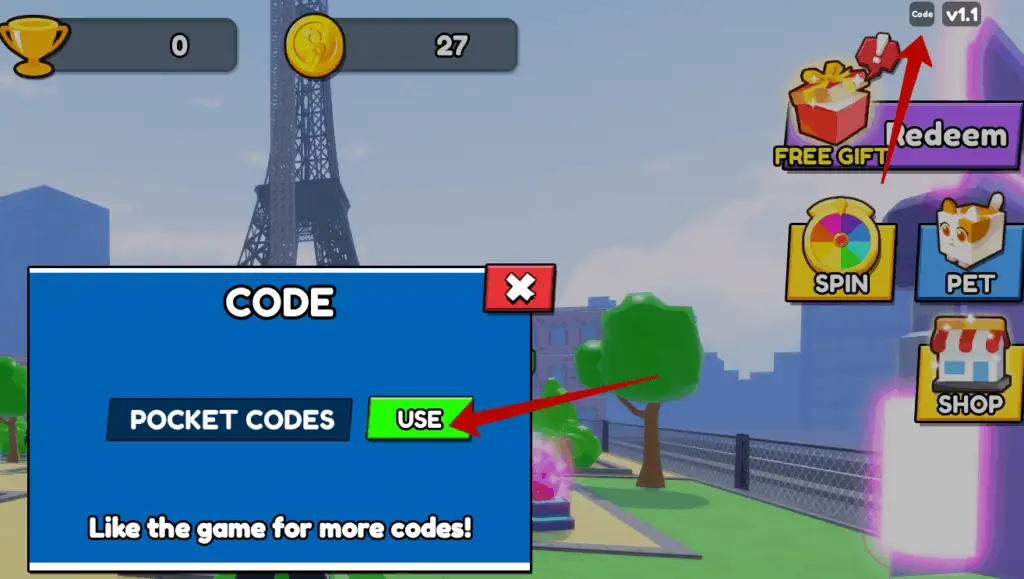 How to redeem Climb and Jump Tower codes?